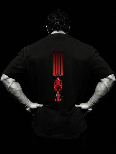 Men's New Sports Casual T-Shirt, Race Car #55 Graphic Print, Lightweight & Comfortable, Suitable For Racing Team Club Outfit, Great Gift For Friends And Family, Men's Sports Shirt, Suitable For Daily Outdoor Travel And Leisure, Lightweight Sports T-Shirt, Comfortable Sports Hiking Fishing Versatile Short Sleeve T-Shirt