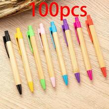 5/10/20/30/50/100pcs Customized Text/Logo Multi-Color Push-Button Bamboo Ballpoint Pens, Office/Student Gifts, Employee Incentive Pens, Personalized Bamboo/Wood Ballpoint Pens Suitable For Wedding Favors, Daily Office/School Use, Gifts For Friends, Teachers, Family, Colleagues - Multi-colored Bamboo Pen - View 14