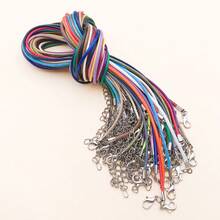 10pcs 45+5cm DIY Necklace Wax Thread Jewelry Accessories Necklace Rope Leather Rope Jewelry Making Parts Craft Supplies (20 Colours) - Multicolor - View 7