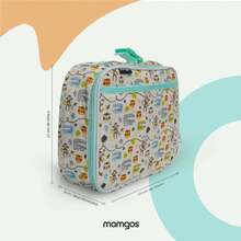 Lonchera escolar para niñas y niños marca Mangos | Lonchera grande con amplio espacio de almacenamiento y diseños únicos | Loncheras para el almuerzo con asa ajustable | Selva (verde claro),40963922 - Albaricoque - Ver 6