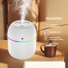 1pc Lucky Color USB Humidifier, Portable Mini Aromatherapy Diffuser, LED Color Car Aromatherapy Machine, Suitable For Car/Office/Bedroom, Suitable For Air Humidification, Room Decoration - Multicolor - View 10