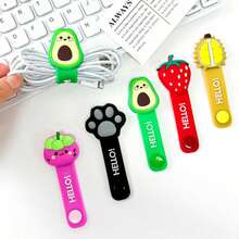 Cartoon Fruit PVC Cute Winding Device, Girl Student Earphones, Data Cable, Charging Cable, Cable Organizer, Hub - Multicolor - View 3