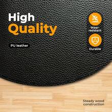 Pilates Box For Reformer 26 X 15 X 9.5 Inch Pilates Reformer Box, Premium PU And Wood Pilates Sitting Box, Home Use Pilates Bed/Pliates Reformer Machine Accessories, Black - 26英寸 x 15英寸 x 9.5英寸 - 查看 3