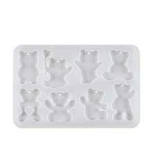 1 khuôn silicon, dùng để đổ nhựa epoxy, khuôn hình thằn lằn, rắn, nhím, thỏ, hươu, chim cánh cụt, sư tử, hươu cao cổ, chó, khuôn nhựa epoxy tự làm mặt dây chuyền, khuôn hình ốc sên, ếch, thích hợp cho các vật liệu làm mặt dây chuyền bằng nhựa epoxy. - trắng - Xem 16