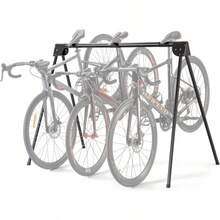 自転車 ラック 屋外 スタンド 倒れない 1/2/3台用 駐輪場 サイクルラック ロードバイク・クロスバイク等用 サドル引掛け式 - ブラック + 1個(3台用) - チェックする 1