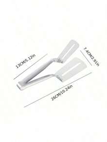 Stainless Steel Spatula Tongs, Multi-Function Steak Barbecue Tool, Fish Spatula, Household Kitchen Bread Clip, Food Flipper Steak Tongs, Outdoor Picnic Pancake Clip, Pancake Spatula, Pizza Steak Tongs, Grilling Cooking Tools - A - View 12