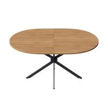 Oval Dining Table, 120 X 80 X 75.5 Cm, Modern And Robust Style, Metal Legs, Ideal For 4 To 6 People. Clean And Modern Design.