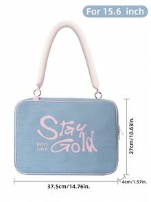 DANYCASE Laptop Handbag Bag For Macbook Pro Case For Laptop HP 13.3 14 15 15.6 Inch Protable Shoulder Messenger Bag - Baby Blue - View 10