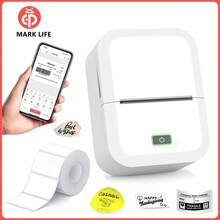 Marklife X2 Mini Label Printer Inkless Bluetooth Portable Adhesive Sticker Label Machine Home Business DIY Name Label Printer - Multicolor - View 2