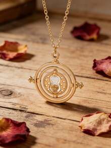 Regalo de fans de la escuela de magia Collar del Tiempo Apurado 360 Rotativo Convertidor de Tiempo Astronómico Accesorios de Cosplay - Unitalla - Ver 2