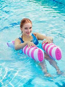 充气泳池漂浮垫，充气浮筏，PVC水上吊床，泳池充气漂浮床，泳池玩具，游泳玩具，水上沙发，沙滩椅，四合一（吊床、鞍座、躺椅、漂浮垫），多功能，泳池漂浮垫，适合成人度假娱乐休闲，夏季旅行度假必备 - A - 查看 3