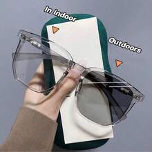 1副女士最新款现代简约方形变色时尚眼镜 - 彩色 - 查看 4