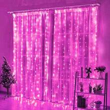 1pc Enchanting Wedding Decor LED Curtain Lights, USB Powered Fairy String Lights With 8 Flashing Modes And Remote Control (Batteries Not Included), Suitable For Home Bedroom Window Wall. Decoration Lighting For Single Party, Wedding, Birthday, Party, Festival, Valentine's Day - USB Plug Curtain Light - View 25
