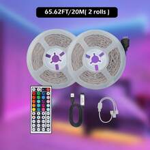 5V RGB LED Light Strip, Controlled By A 44-Key Infrared Remote. Dimmable. Bedroom TV Background Decorative Light Strip. New Year And Valentine's Day Party Decoration Lights. Home Decor Ambient Lighting. - Multi-color Light - View 17