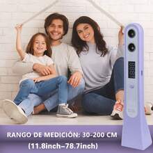 Dispositivo portátil de medición de altura por ultrasonidos Dispositivo de medición de altura | Medidor de altura digital | Medidor de altura por ultrasonidos Tecnología de medición de distancia por ultrasonidos Diseño inalámbrico portátil Rango de medición de 200 cm - MORADO - Ver 3