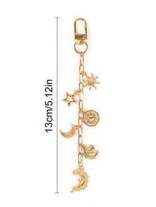 开斋节DIY钥匙扣制作套装，包含星星月亮吊坠、钥匙扣、延长链、开口圈和珠宝钳，创意DIY包包挂饰及珠宝工艺套装材料，开斋节礼物 - 開齋節鑰匙圈套裝 - 查看 4