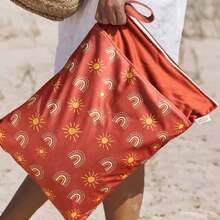 Bolsa para Ropa Mojada, 2 Bolsas para Pañales Mojados y Secos, Bolsa Impermeable para Ropa Mojada de Bebé con Doble Cremallera para Pañales, Ropa Sucia, Salidas, Natación, Baño (Rojo 2 Pcs),40970569 - Azul y blanco - Ver 2