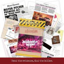 Unsolved Mystery Game - Cold Case Files Investigation Detective Clues/Evidence - Solve The Crime - For Individuals, Date Nights & Party Groups - In Miami - Multicolor - View 1