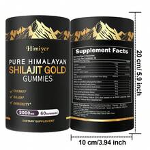 Pure Himalayan Shilajit Gummies 3000mg - Contains 75% Fulvic Acid + Various Herbs | Relieves Stress | Improves Focus | Hypoallergenic Formula | Local Warehouse For Fast Shipping - 300g - Xem 3