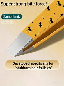 4pcs/Set Horse Year Limited Edition Eyebrow Clip Set, High Quality Stainless Steel Eyebrow Clip, Tweezers, Ingrown Hair Remover, Angled Eyebrow Tweezers, Hair Removal Clip - Multicolor - View 3