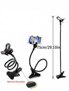 4pcs Flexible Plastic Long Arm Universal Phone Holder Stand, Black - Multicolor - View 9