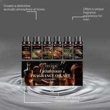 Men's Aromatherapy Essential Oil Set - 6 Long-Lasting Scents (Oud, Tobacco, Sandalwood) For Home Diffuser, DIY Candles & Creating A Masculine & Inviting Atmosphere - Multi Scents - View 10
