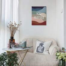 1 pieza de arte mural de recuperación de salud mental - Impresión en lienzo enmarcada "El progreso no es lineal", cita inspiradora para oficina de terapia, sala de asesoramiento, decoración del hogar - Negro - Ver 4