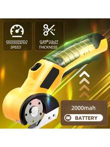Cordless Electric Scissors, USB Rechargeable Lithium Battery, With Safety Lock, Ergonomic Non-Slip Handle, High-Speed Operation At 10,000 RPM, Electric Paper Cutter Suitable For Cutting Clothes, Cardboard, Leather And Fabric, Great Gift For Birthday And Valentine's Day - Multicolor - View 10