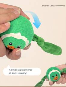 Pet Chew Plush Wing Design Tennis Ball Toy, Dental Care Teeth Grinding, Elastic Interactive Outdoor Dog Toy - Multicolor - View 9