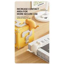 Cat-Shaped Painless No-Drill Desk Edge Hook, Suitable For Student Desks, Multi-Function Bag Hanger - A - View 8