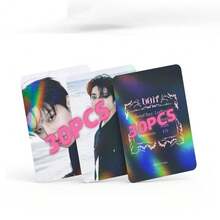 30张偶像男团S-K-Z最新专辑《DO IT》全息卡片，高清双面激光印刷，明星周边，高品质照片收藏品及粉丝纪念品 | 生日、周年纪念日完美礼物，顶级收藏品 - 彩色 - 查看 3