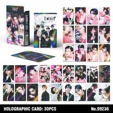 30张偶像男团S-K-Z最新专辑《DO IT》全息卡片，高清双面激光印刷，明星周边，高品质照片收藏品及粉丝纪念品 | 生日、周年纪念日完美礼物，顶级收藏品 - 彩色 - 查看 8