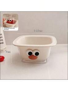 1pc Cute Dopamine Dual Layer Plastic Fruit & Vegetable Washing Colander, 2-In-1 Thickened Kitchen Cleaning Basket - Multicolor - View 8