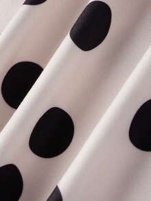 Women Tank Tops Sleeveless Adjustable Spaghetti Strap Dot Print Summer Slim Fit Vest Shirts - White - View 6