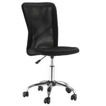 Ergonomic, Height-Adjustable Office Chair Without Armrests, Supports Up To 100 Kg, Black - Black - View 1