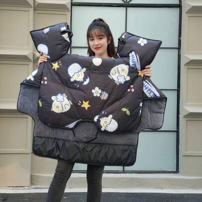 电动自行车挡风罩，保暖护膝，防水，四季通用，可拆卸设计，带保暖内衬，适用于电动自行车、摩托车、踏板车