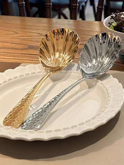 1pc/2pcs/4pcs Stainless Steel Long Handle Thick Serving Spoons, Suitable For Home, Restaurant, Wedding Decoration, Halloween Decoration, School Supplies, Singles Party, Kitchen Utensils, Party Supplies, Travel Set, Gifts, Birthday Party, Graduation