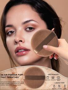 39件套化妆工具套装，包括：20支化妆刷套装+1个多功能防水拉链化妆包+1个发带+2个手碗挂绳+2个圆形粉扑+3个化妆海绵+5个三角形粉扑+2个气垫粉扑+2个迷你气垫粉扑+1个洁面海绵 - 彩色 - 查看 7