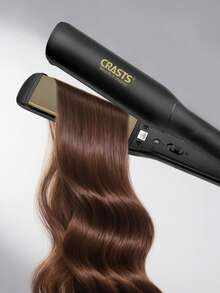 CRASTS 2-In-1 Straightening & Curling Hair Iron, Ceramic Flat Iron For Straightening, Curling, And Bangs, No Damage To Hair - Black - View 7