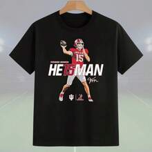 Indiana Hoosiers Football, Football Mendoza 15 Heisman, Big Ten Champs Unisex Shirt, Big 10 Champion - màu đen - Xem 1