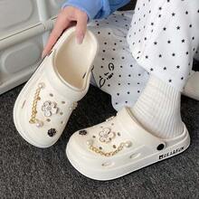 2026 New Summer Casual Breathable Slip-On Sandals, Comfortable Lightweight Fashionable Closed Toe Beach Slippers - White - View 6