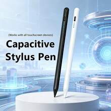 1pc Magnetic Stylus Pen, Compatible With Apple IPad 2018-2025, Fast Charging, Tilt Sensitivity, Pixel Precision, Compatible With Ipad 11/10/9/8/7/6, Pro 12.9/11/13 Inch M 4, Air 3/4/5/M2/M3, Mini 5/6, Black & White Gifts For Mother, Family, Friends, Kids, Birthday, Holiday - Multicolor - View 2
