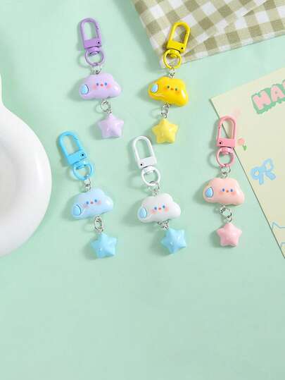 Colorful Star Pendants, Cute Cartoon Bag Metal Keychains, Jewelry Pendants, Gifts For Couples And Friends, Small Gifts For Party And Festival Giveaways, Theme Party Gift Decorations, School Reunion Student Backpacks, Pencil Cases, Luggage Bag Decorations.