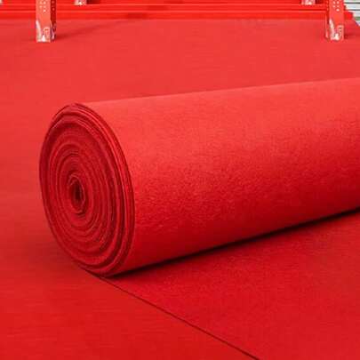 Tapis rouge pour l'entrée de la cérémonie de fête. Tapis de fête rouge polyvalent pour couvrir l'allée comme tapis de mariage, décoration d'événement