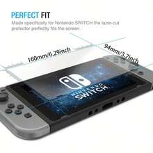 Rockyland [2 Pacotes] Apenas para Switch2 HD Película Protetora de Tela de Vidro Temperado, Adequada para o Modelo Switch2 2025 de 7,9 Polegadas, Anti-Reflexo - Reduz Reflexos/Experiência de Jogo Sedosa/Anti-Impressão Digital/Vidro Temperado/Cobertura Total/Sem Bolhas - transparente - Visão 4