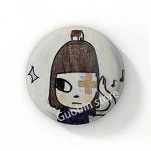 58mm Pop Art Creative Yoshitomo Nara Lapel Pins Backpack Clothes Jewelry Accessories Cartoon Round Brooch Button Badge Fans Collection Gifts - 58 mm - View 17