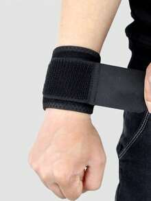 1件装男士字母图案运动腕带，适用于运动袖套，可覆盖手臂，白色手套，保暖臂套，秋季服装，万圣节服装，黑色臂套，男士礼物 - 黑色 - 查看 6