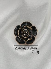 3pcs/Pack Multi-Size Luxury Rose Metal Buttons, Handmade Decorative Buttons For Sweater, Coat, Jacket, Shirt, Suit, Scarf, Jewelry DIY Accessories - A - View 10