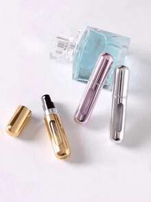 1 chai nước hoa 5ml có thể nạp lại, đáy có thể dùng để xịt, chai chiết nước hoa du lịch cầm tay, chai xịt du lịch có thể nạp lại, chai nhỏ tinh tế, đóng gói riêng lẻ, chai nạp lại nước hoa du lịch và chai chiết nước hoa cầm tay, chai nước hoa màu hồng lấp lánh có đầu xịt. - Nhiều màu - Xem 11
