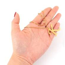 2pcs/Set New Arrival Large Gold Stainless Steel Lip Chain Multilayer Necklace For Women - Yellow Gold - View 3